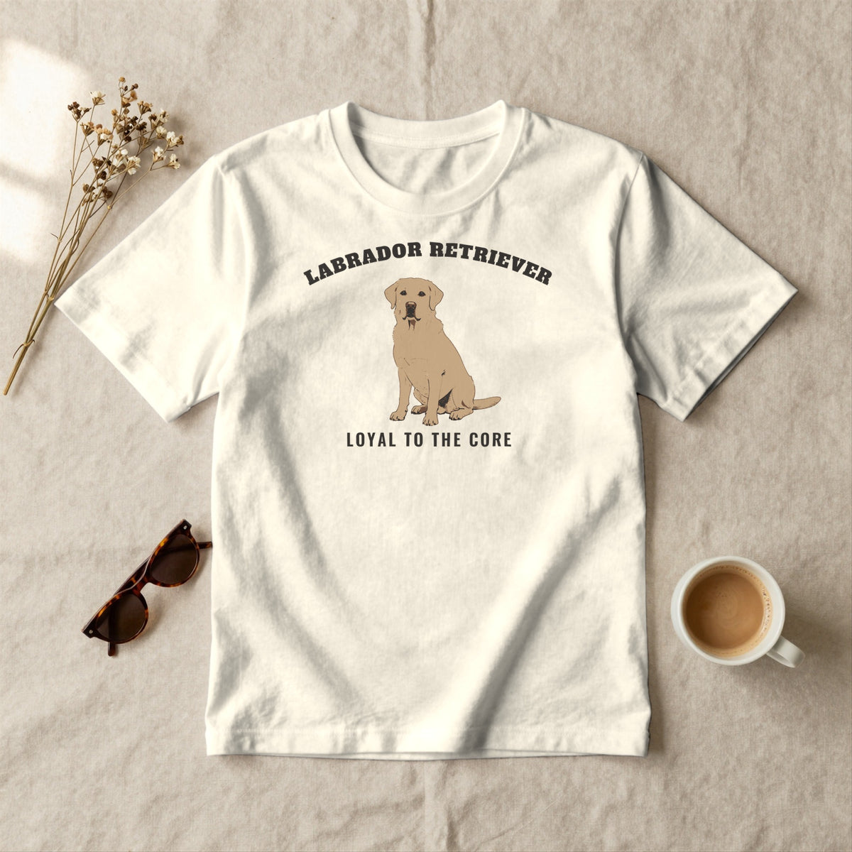 Labrador Retriever - styled flat lay · ivory