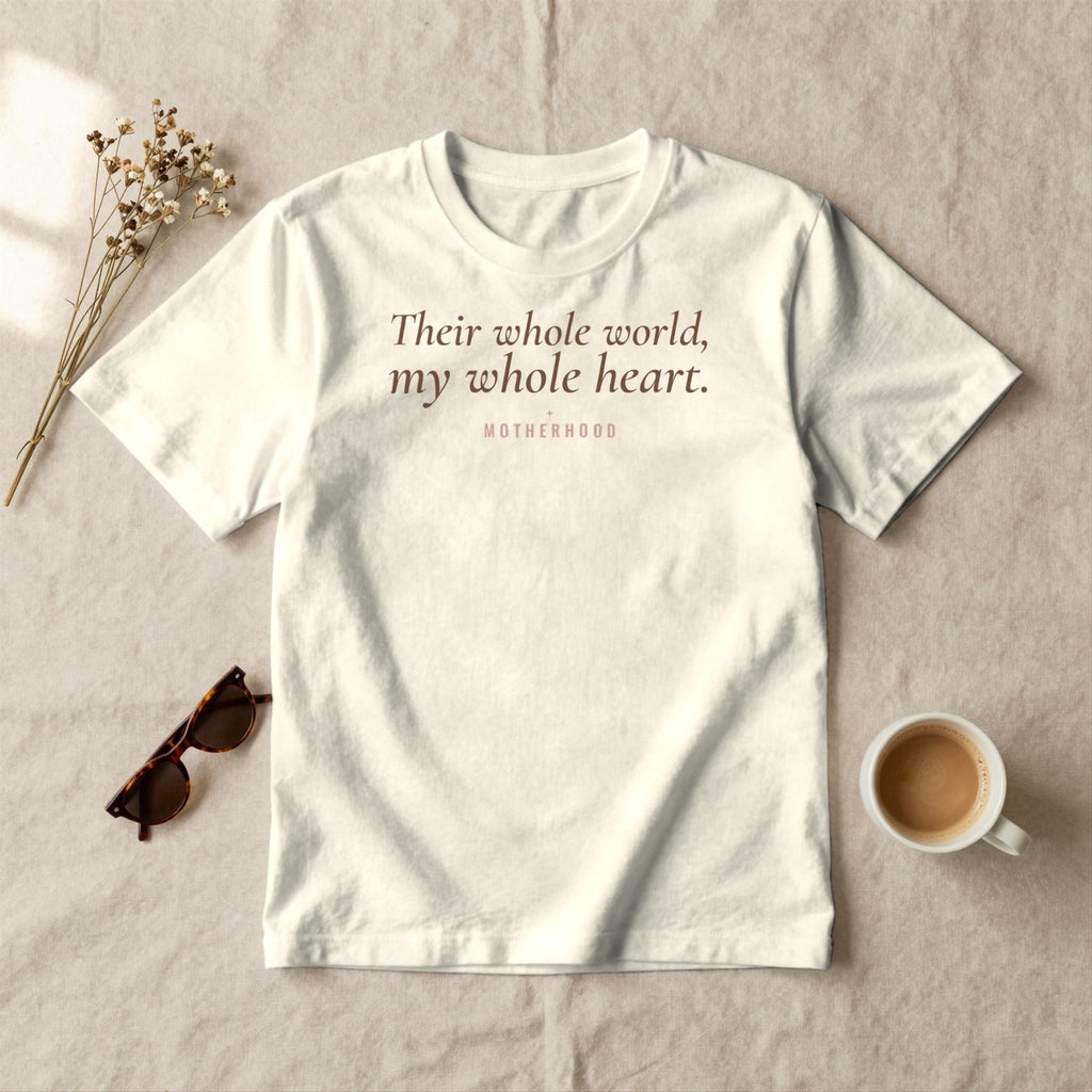 Their Whole World, My Whole Heart - styled flat lay · ivory