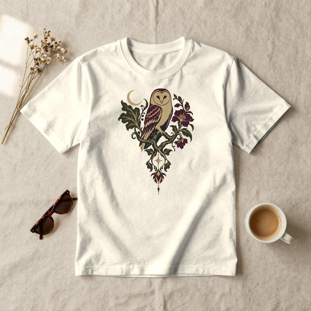 Barn Owl Crescent - styled flat lay · ivory
