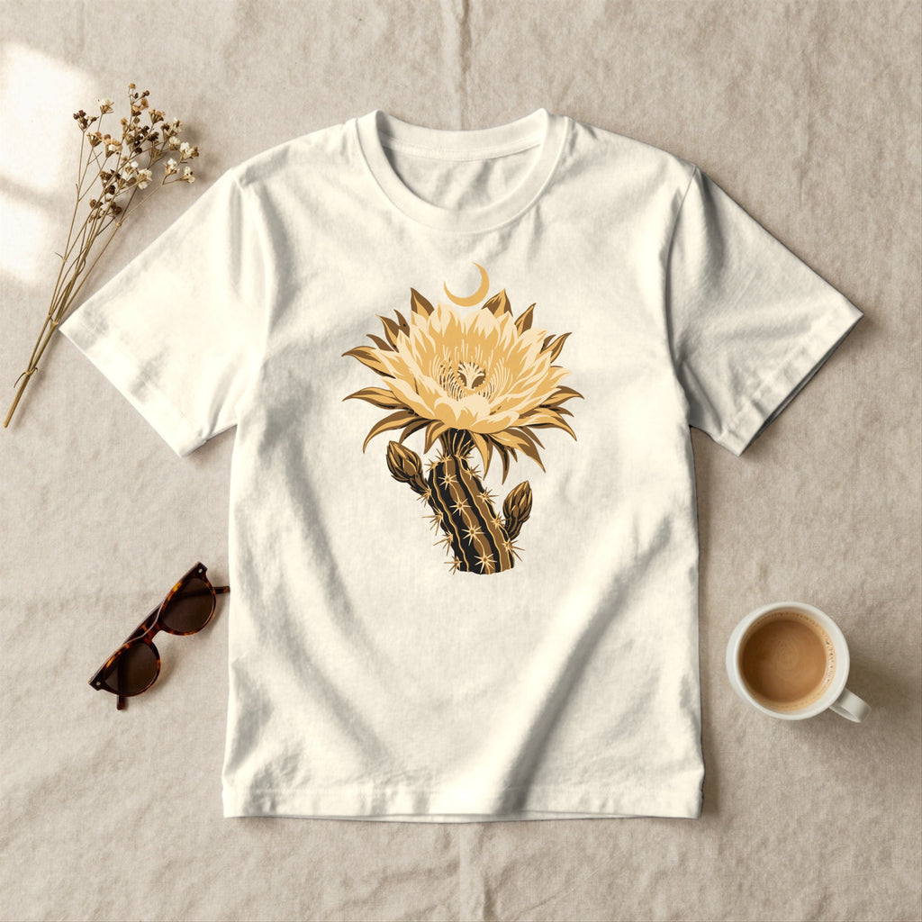Night-Blooming Cactus - styled flat lay · ivory