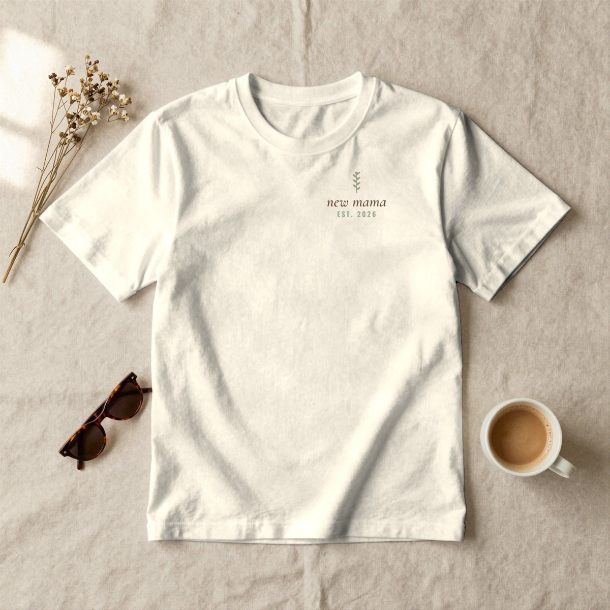 New Mama - styled flat lay · ivory