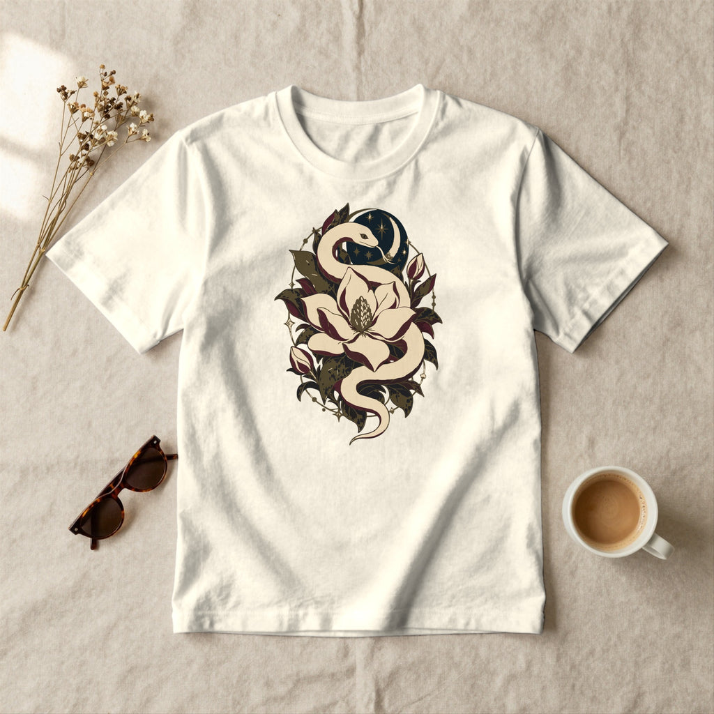 Serpent and Magnolia - styled flat lay · ivory
