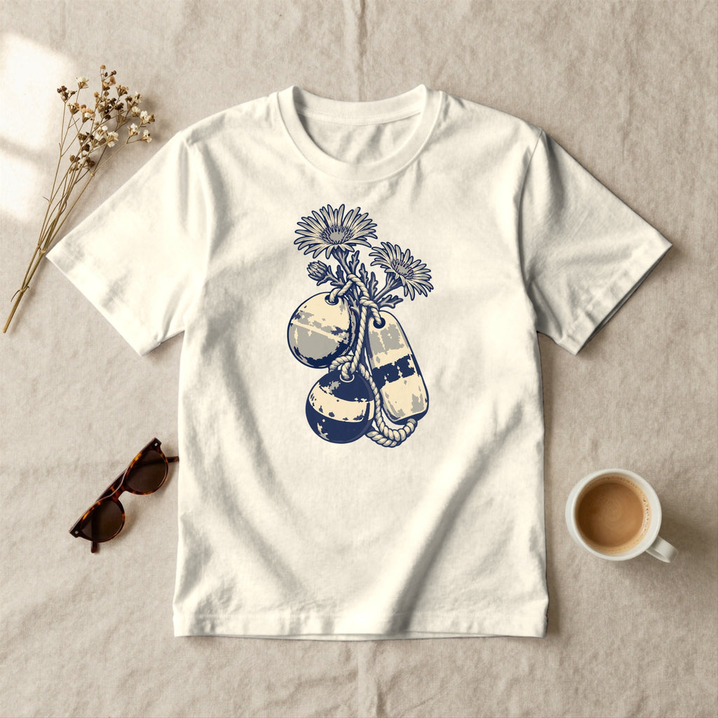 Buoys and Wildflowers - styled flat lay · ivory