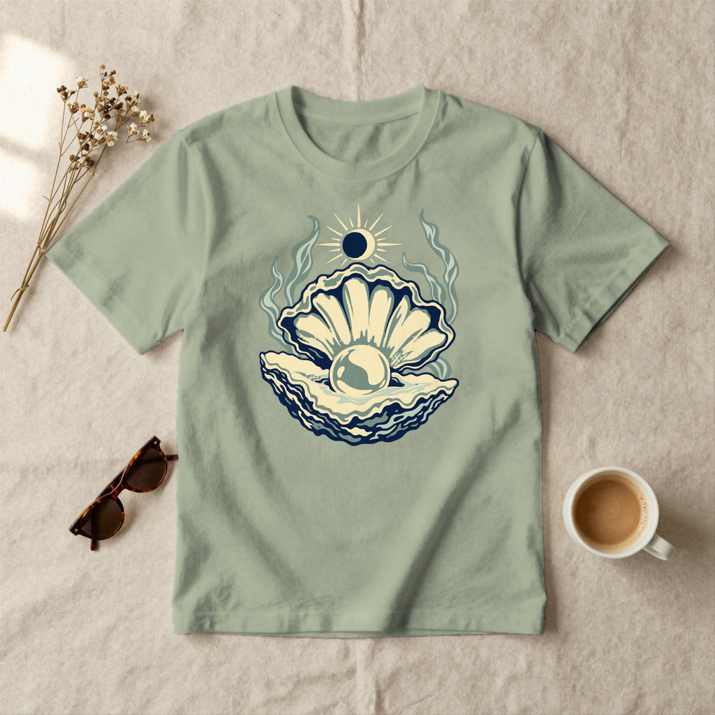 Pearl Oyster - styled flat lay · sage