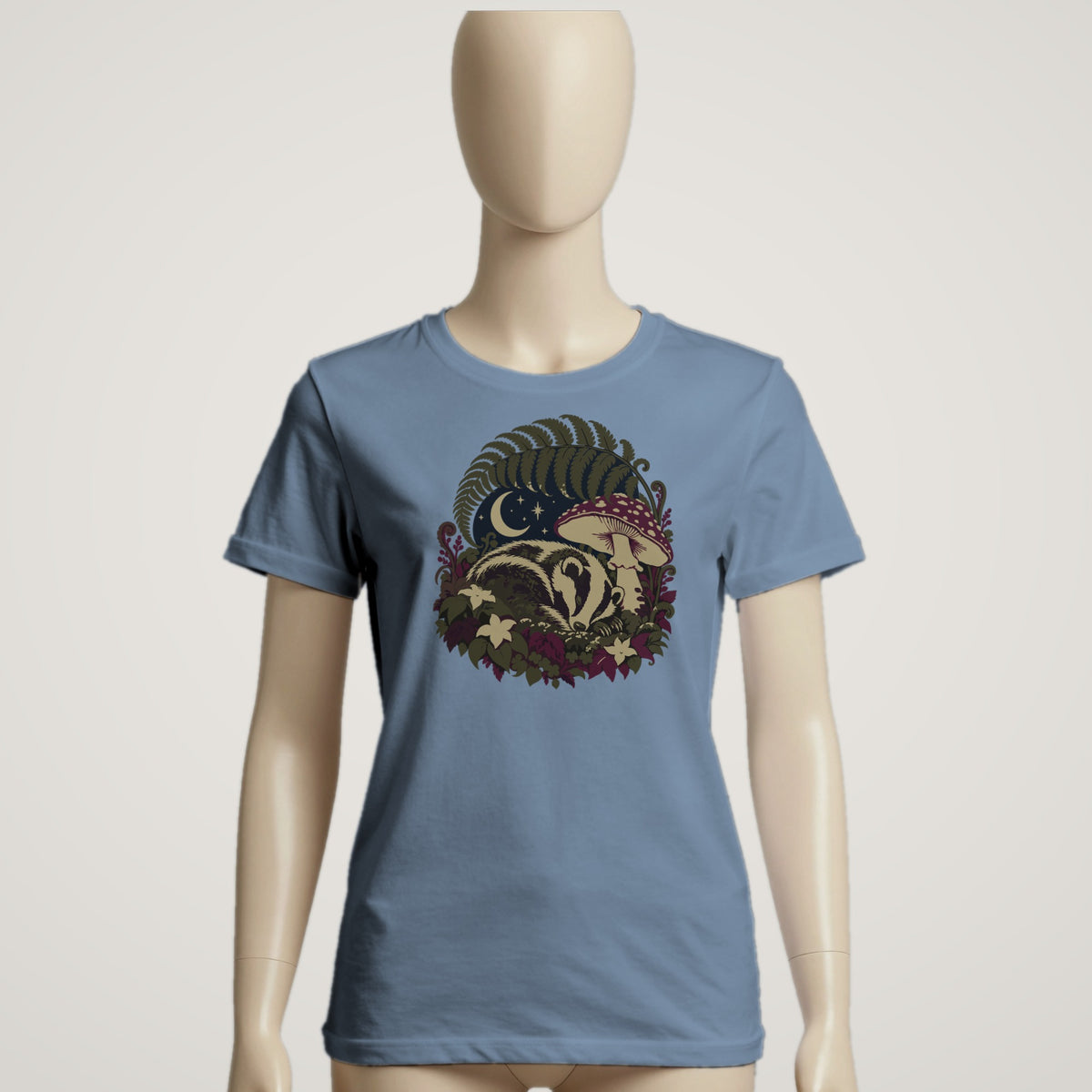 Sleeping Badger - female mannequin · blue jean