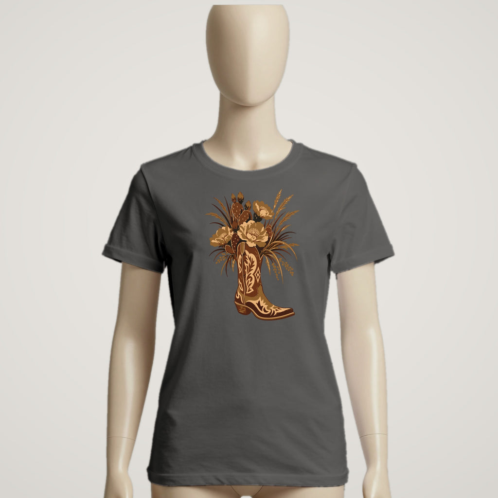 Wildflower Cowboy Boot - female mannequin · pepper