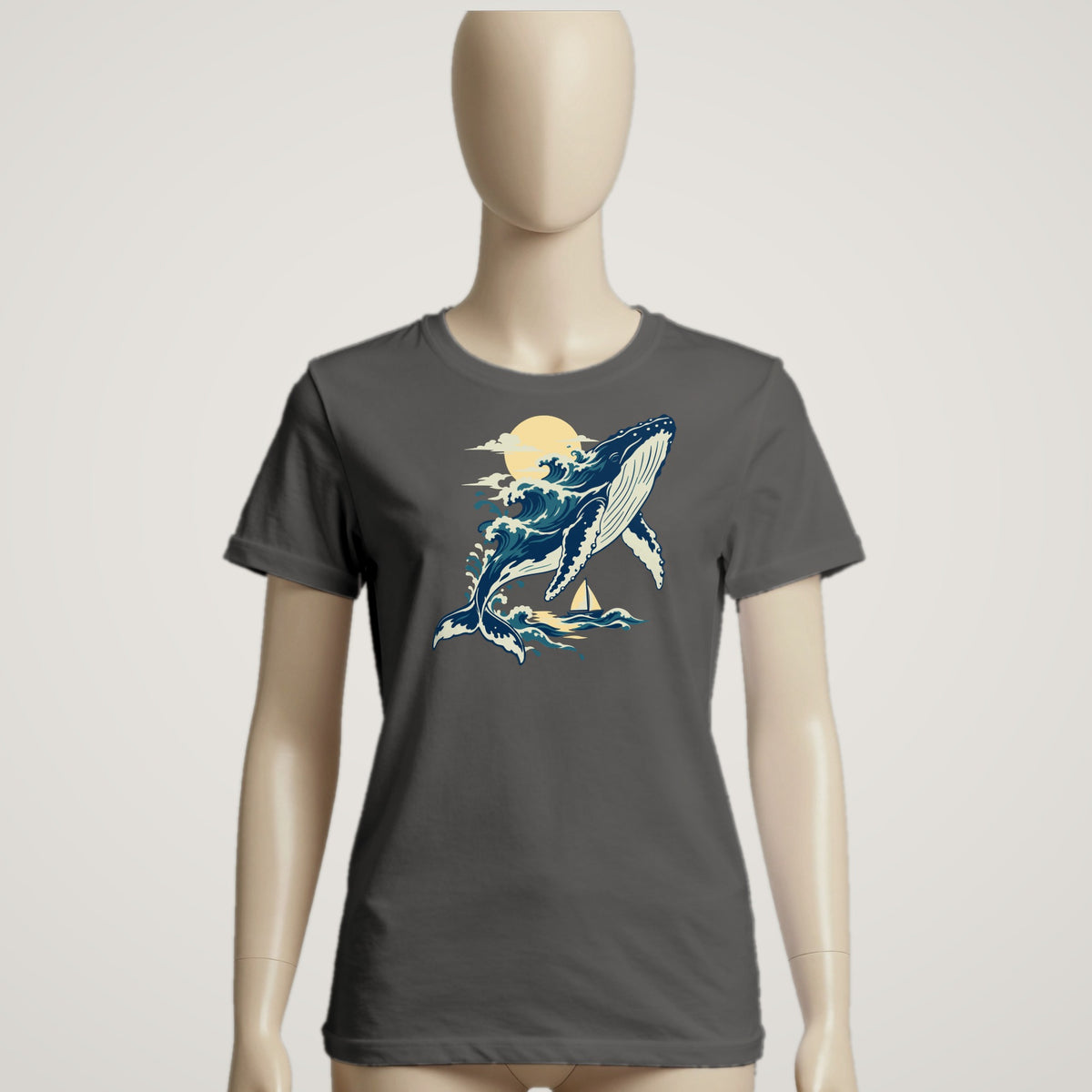 Breaching Humpback - female mannequin · pepper