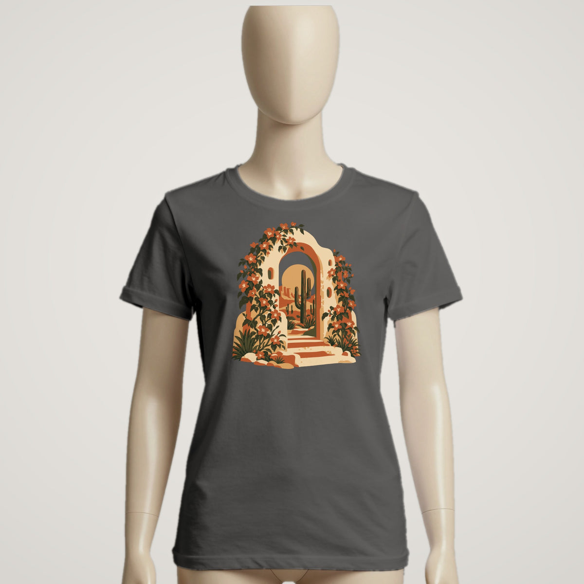 Desert Archway Garden - female mannequin · pepper