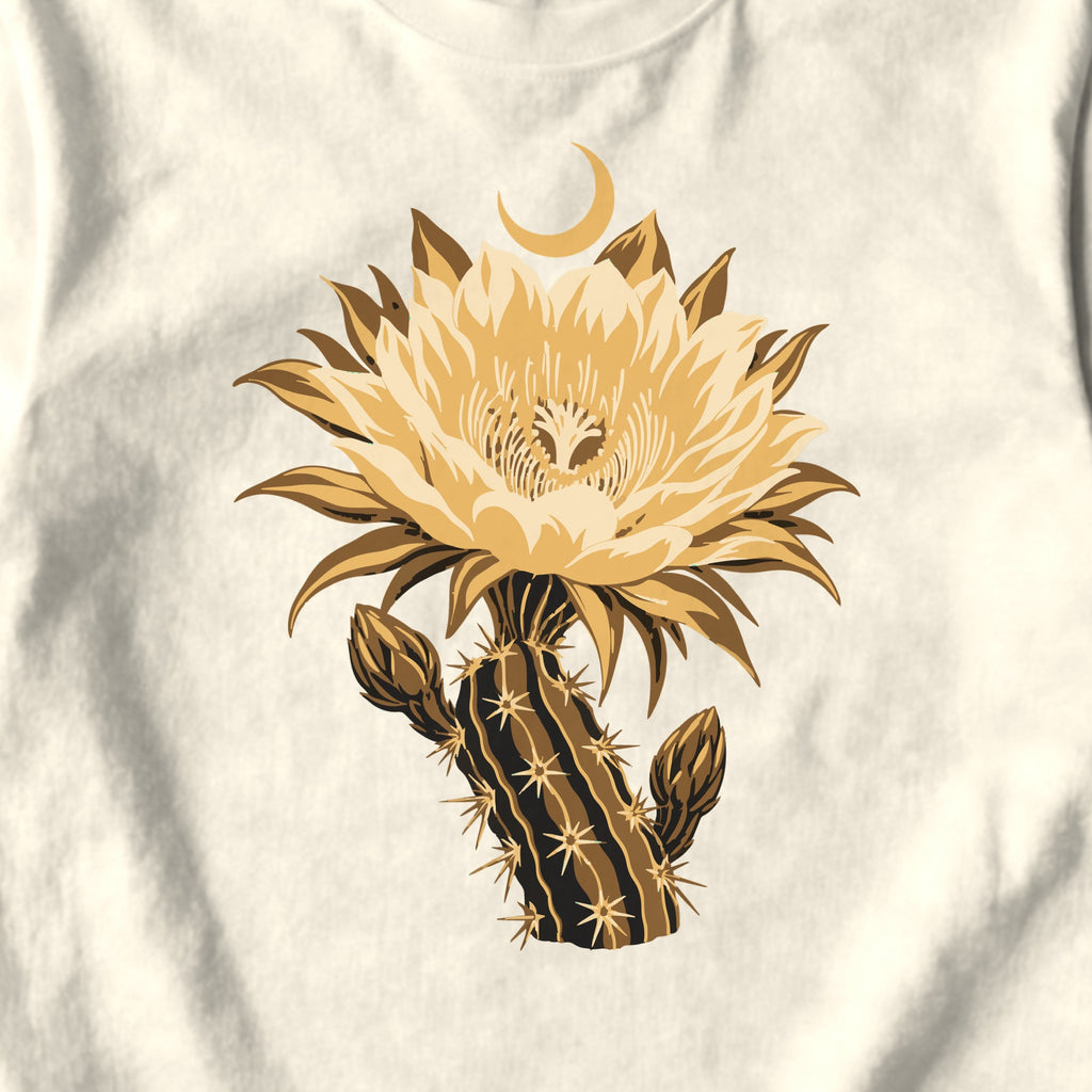 Night-Blooming Cactus - design close-up · ivory