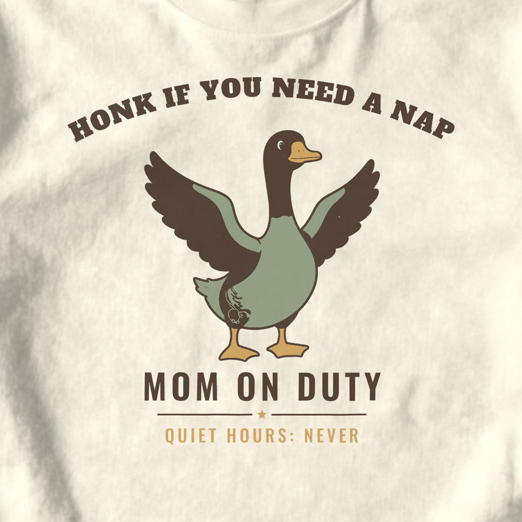 Honk if You Need a Nap - design close-up · ivory