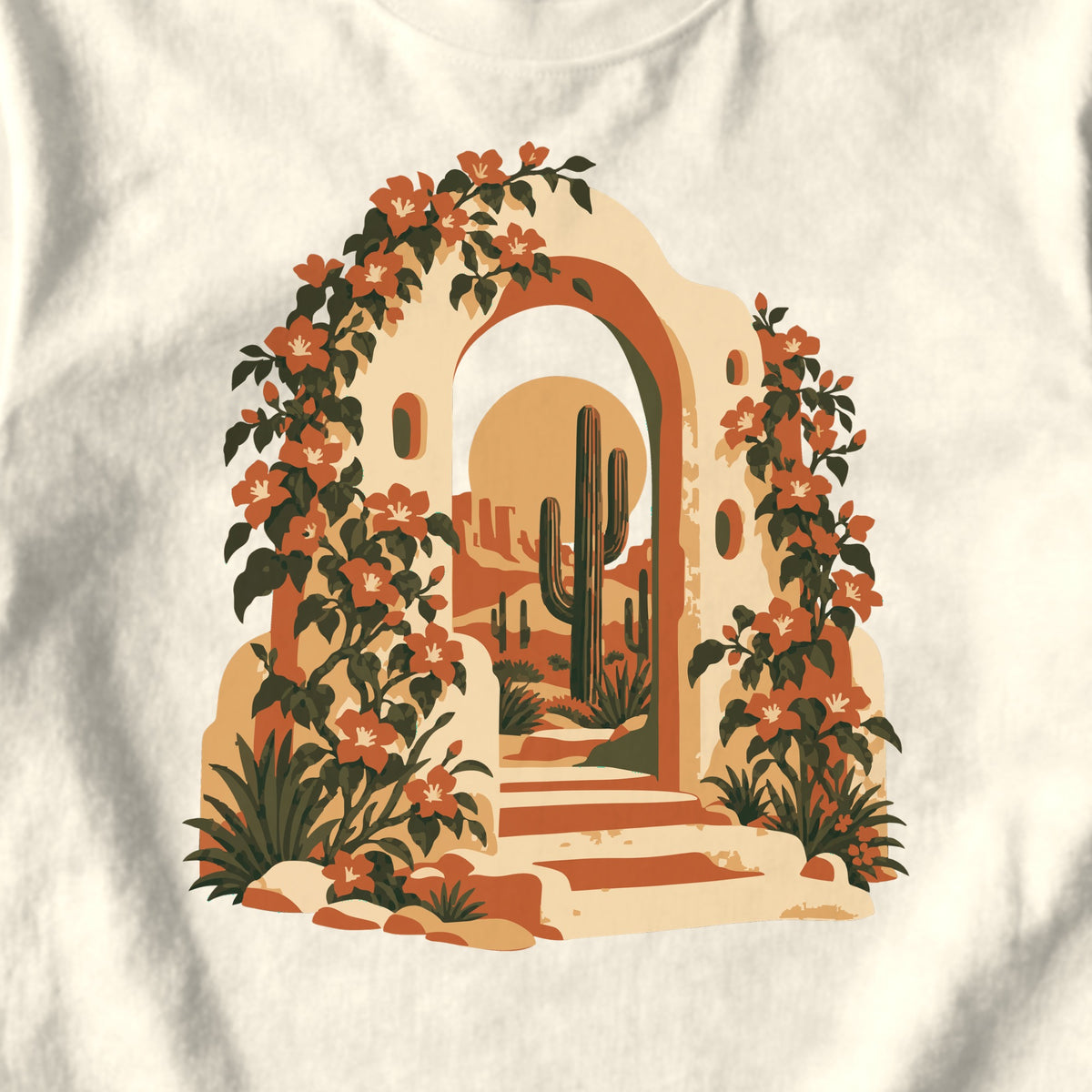 Desert Archway Garden - design close-up · ivory