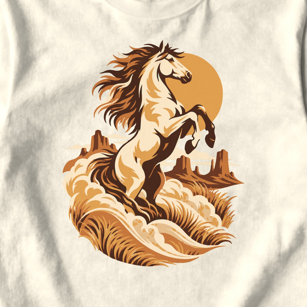 Mustang Sunset - design close-up · ivory