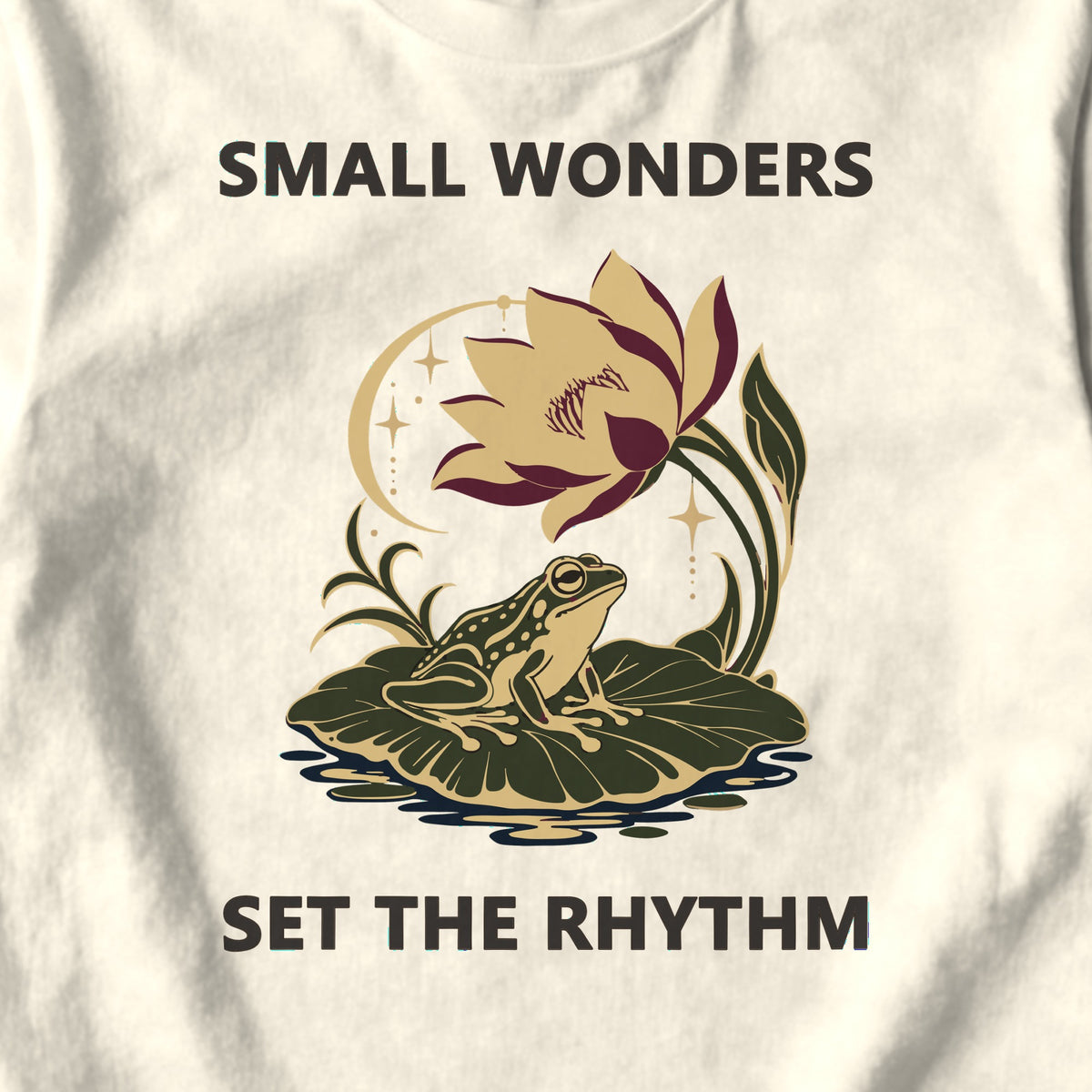 Small Wonders Set the Rhythm - design close-up · ivory