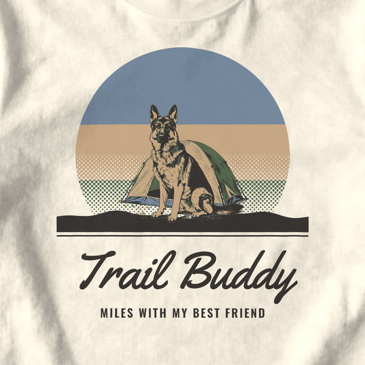 Trail Buddy - design close-up · ivory