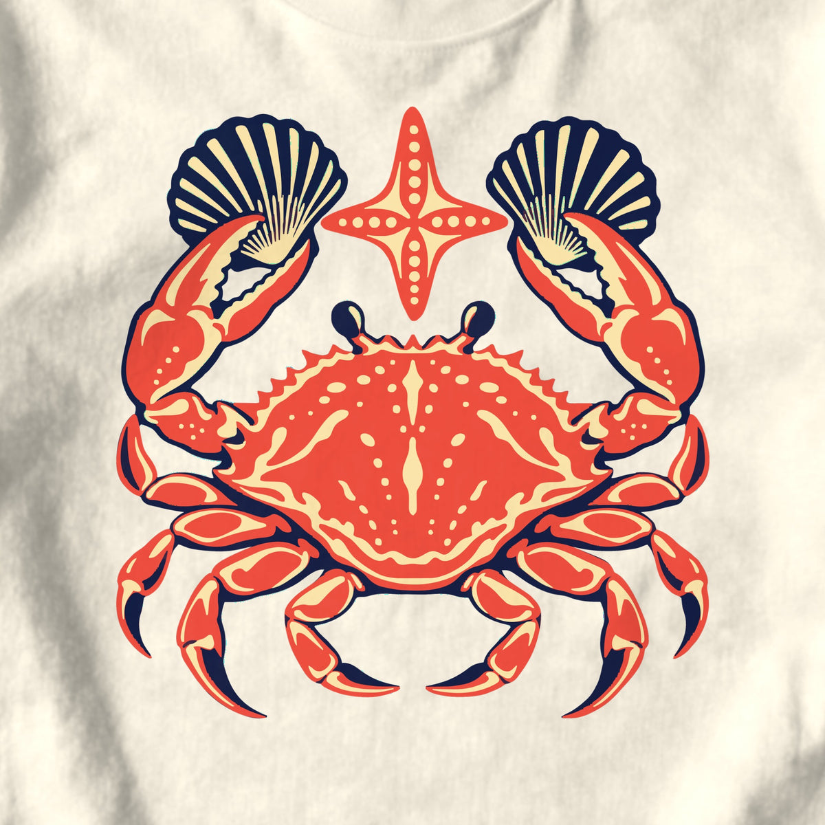 Shell Crab - design close-up · ivory