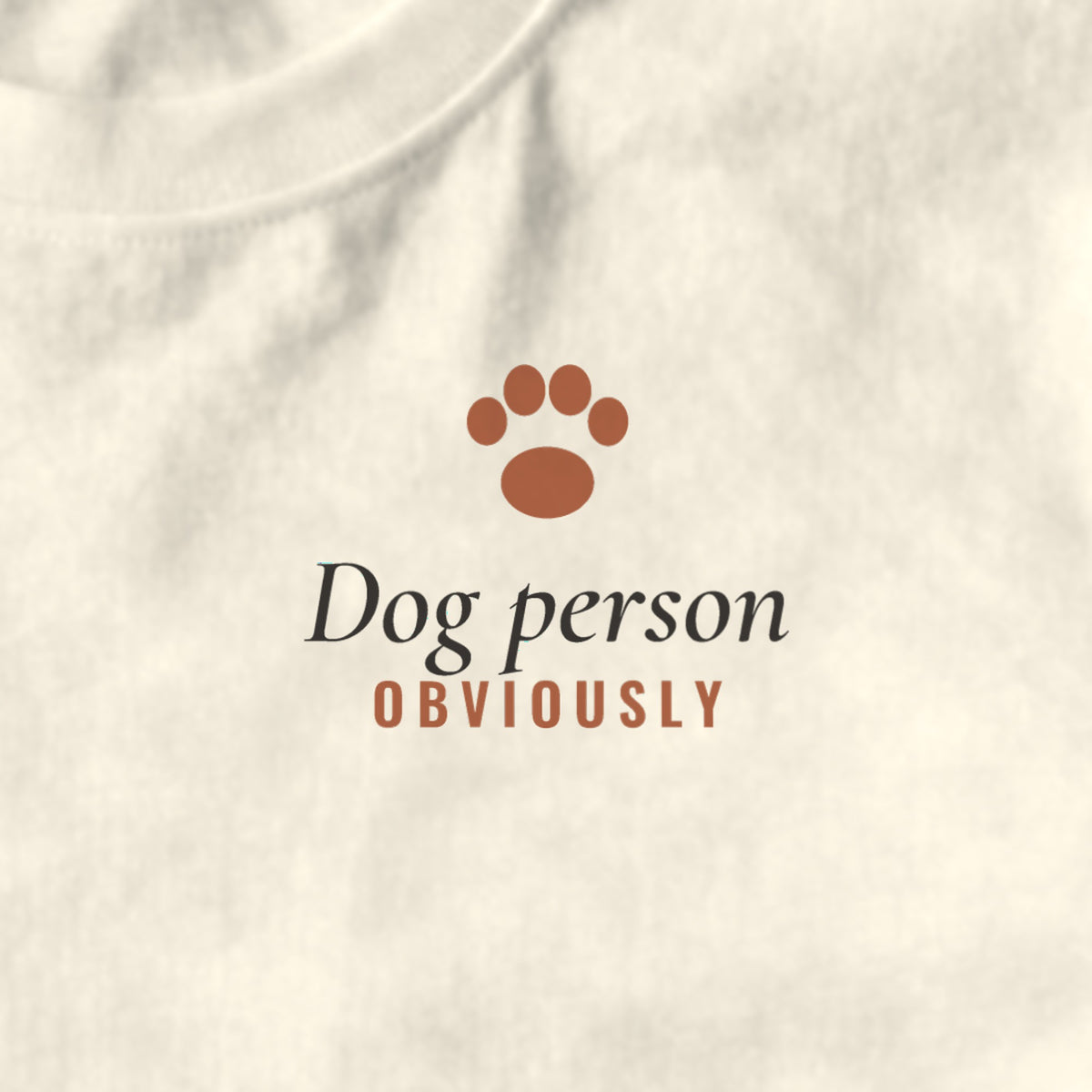 Dog Person - design close-up · ivory