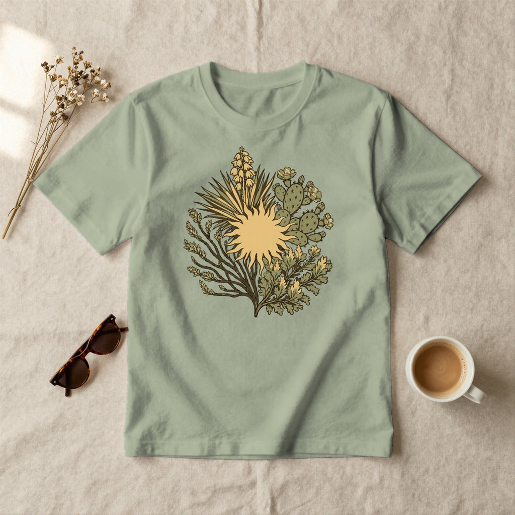 Desert Sun Botanical - styled flat lay · sage