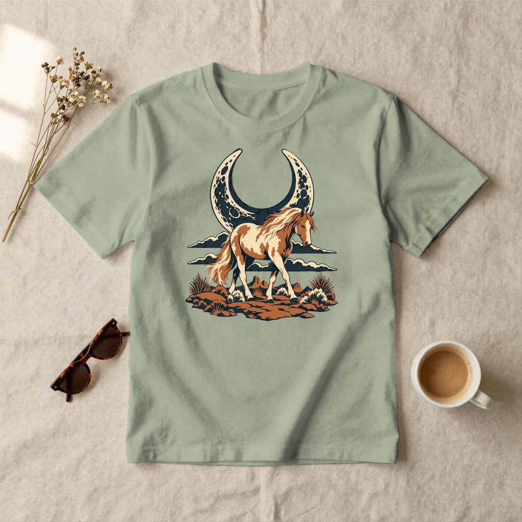 Moonlit Mustang - styled flat lay · sage