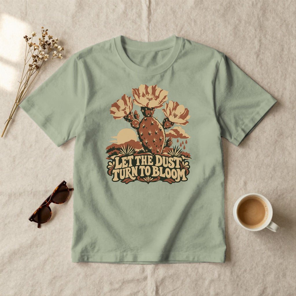 Let the Dust Turn to Bloom - styled flat lay · sage