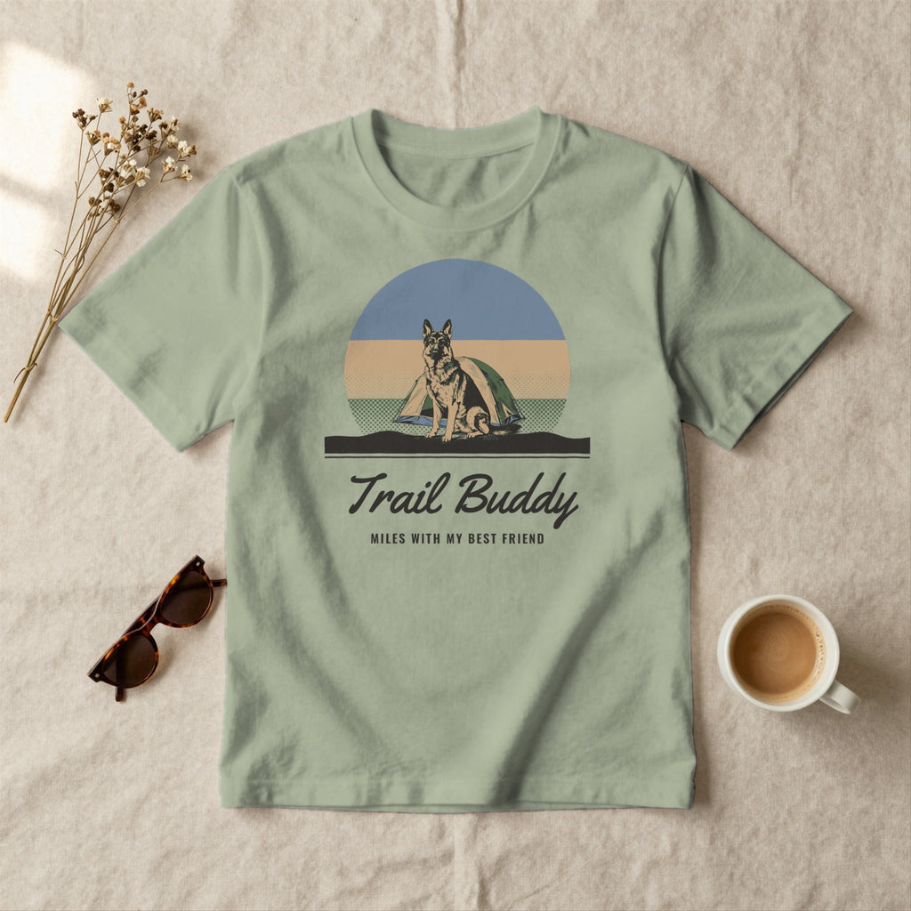 Trail Buddy - styled flat lay · sage