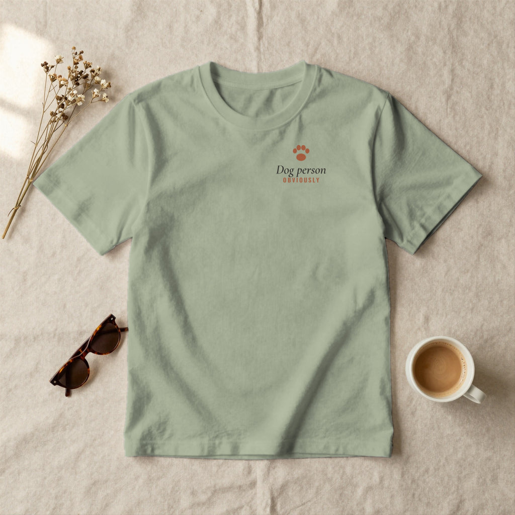 Dog Person - styled flat lay · sage