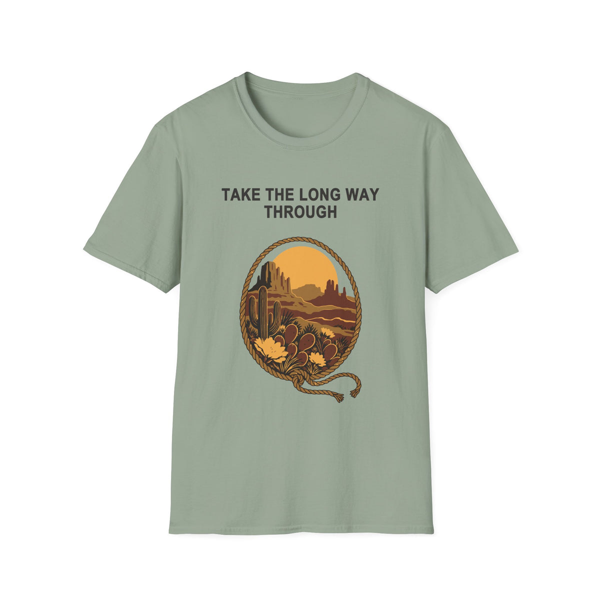 Take the Long Way Through Tee – Everyday Softstyle