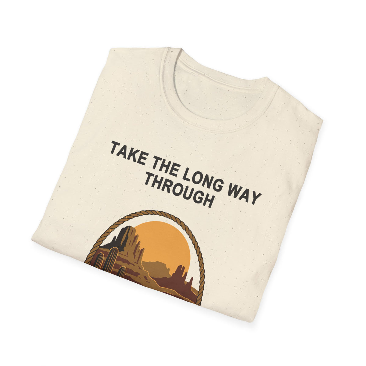 Take the Long Way Through Tee – Everyday Softstyle