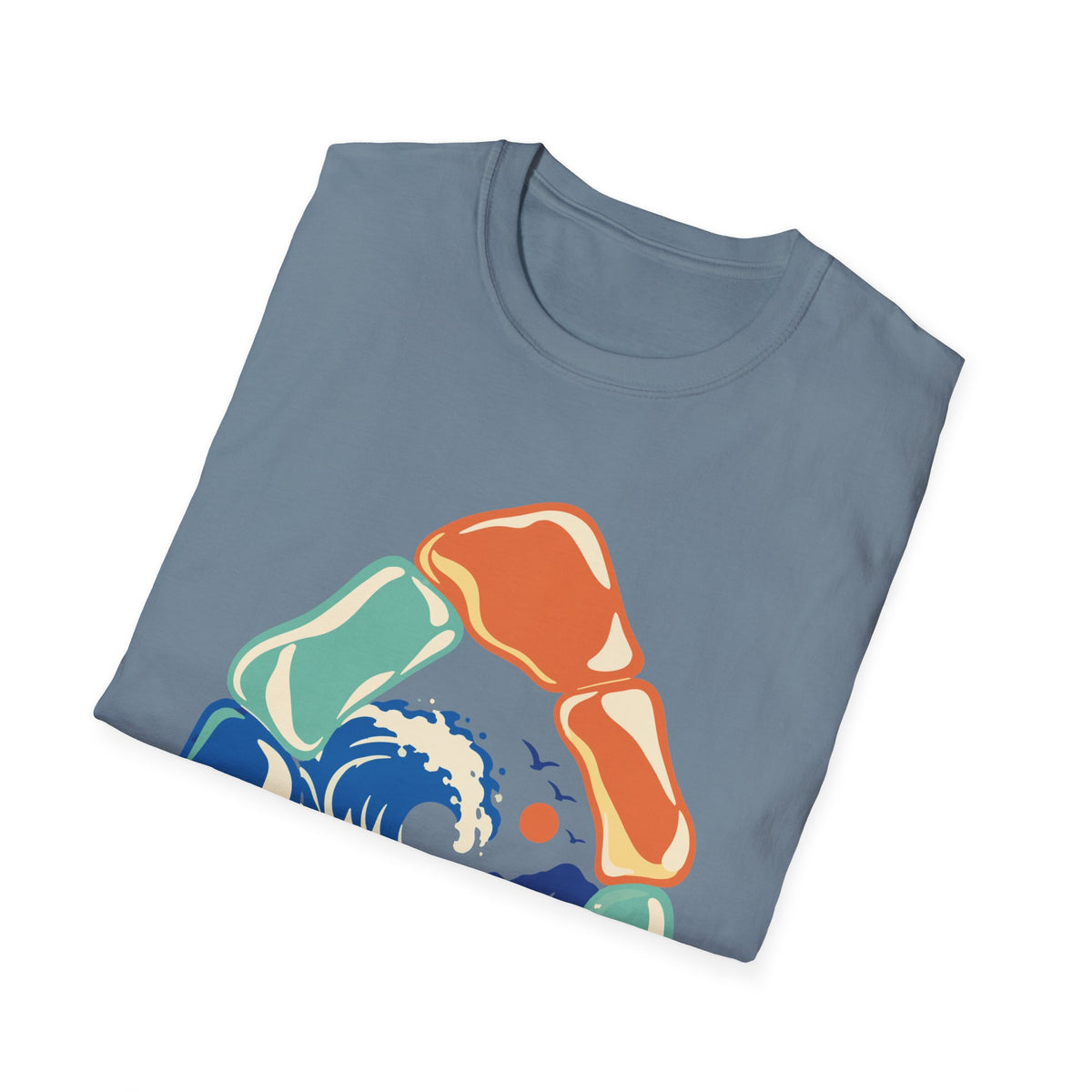 Sea Glass Wave Tee – Everyday Softstyle