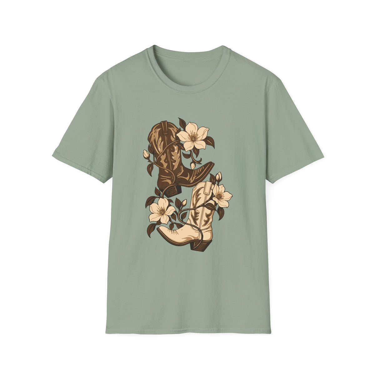 Blooming Boots Tee – Everyday Softstyle