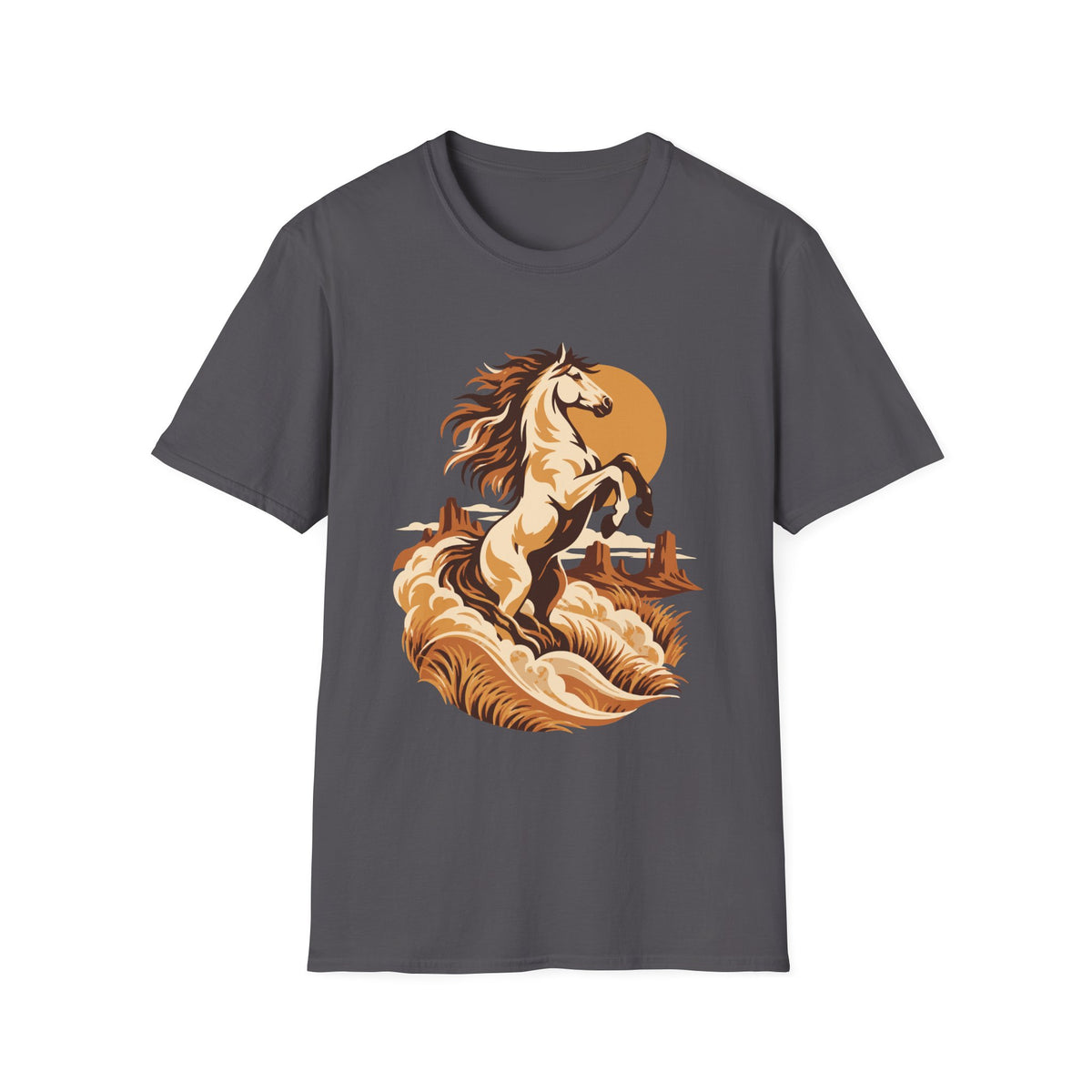 Mustang Sunset Tee – Everyday Softstyle
