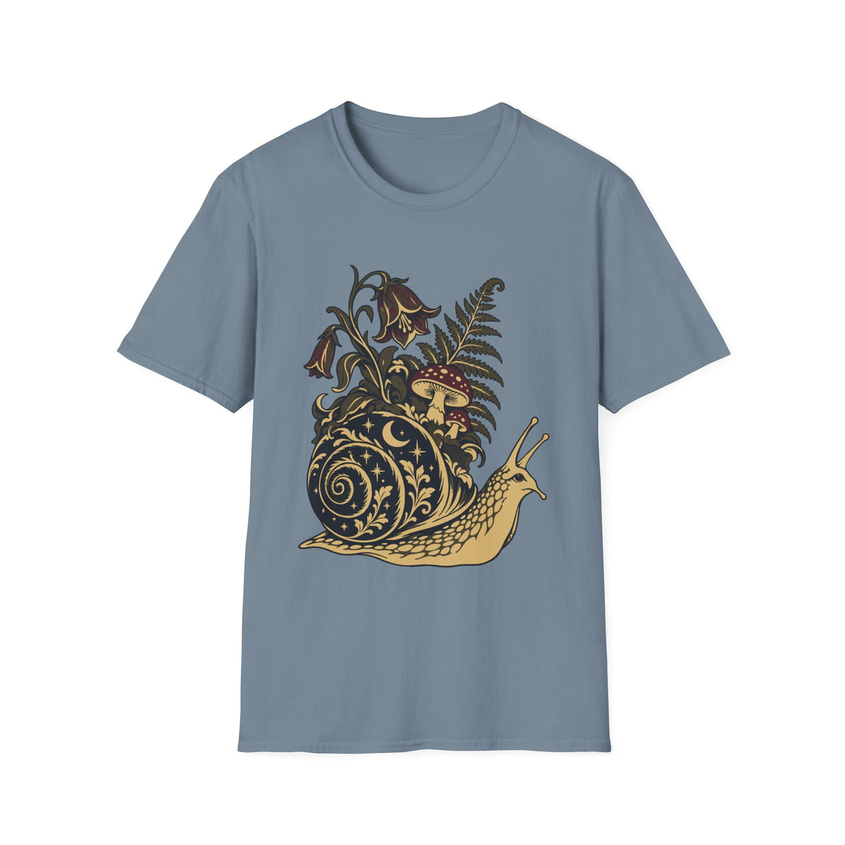 Night Garden Snail Tee – Everyday Softstyle