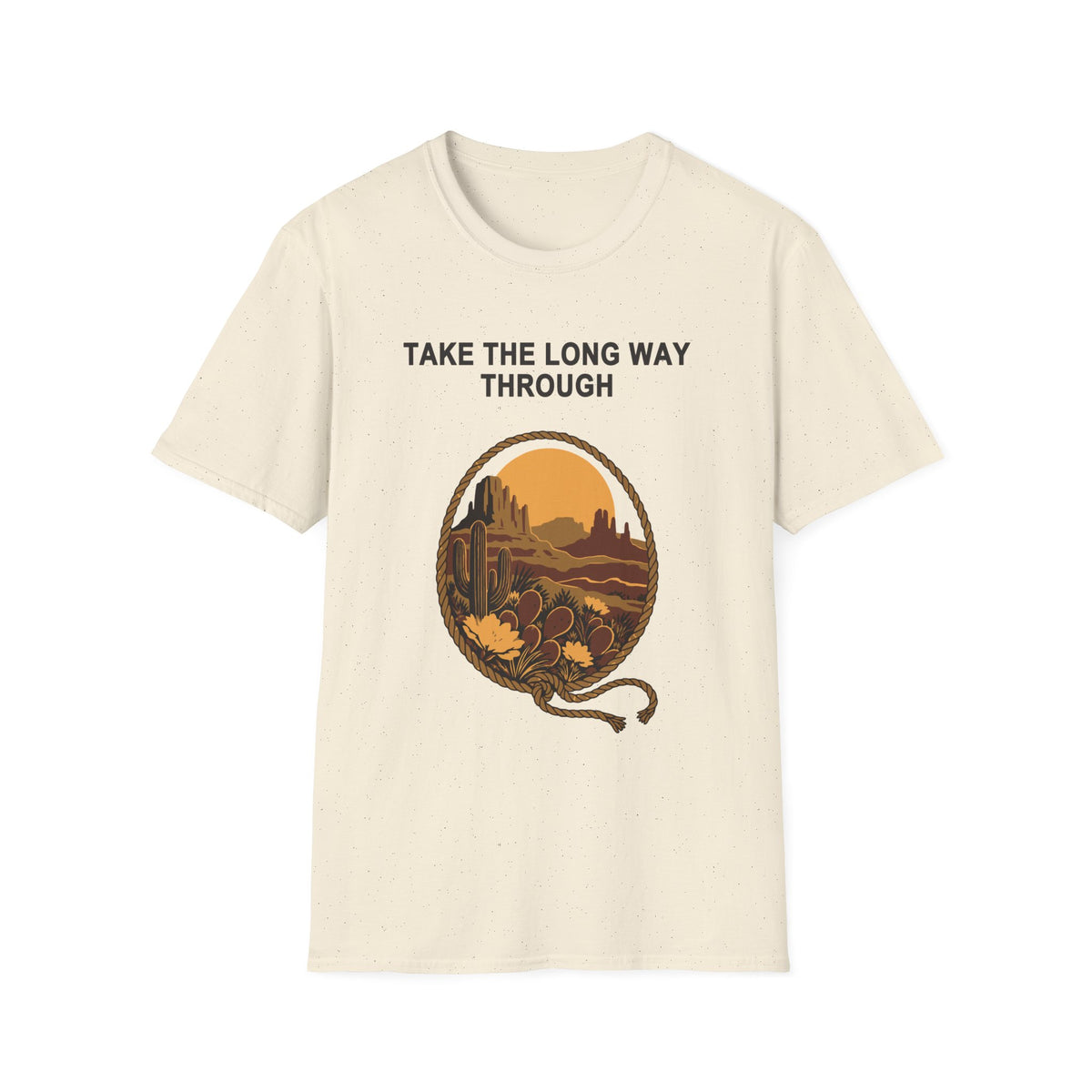 Take the Long Way Through Tee – Everyday Softstyle