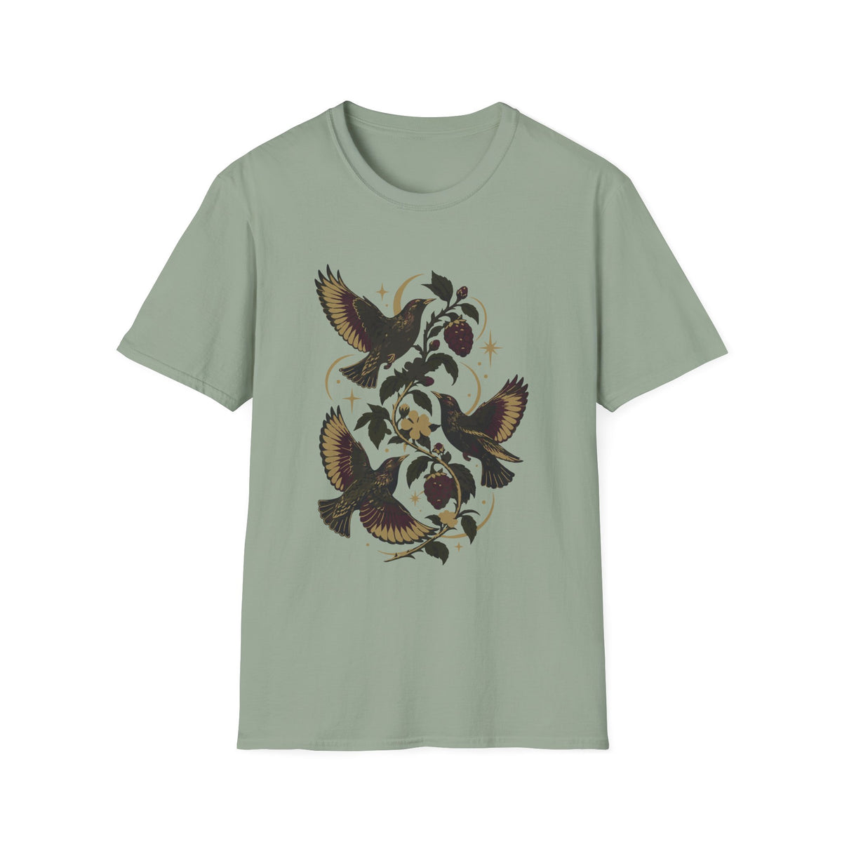 Blackbirds and Bramble Tee – Everyday Softstyle