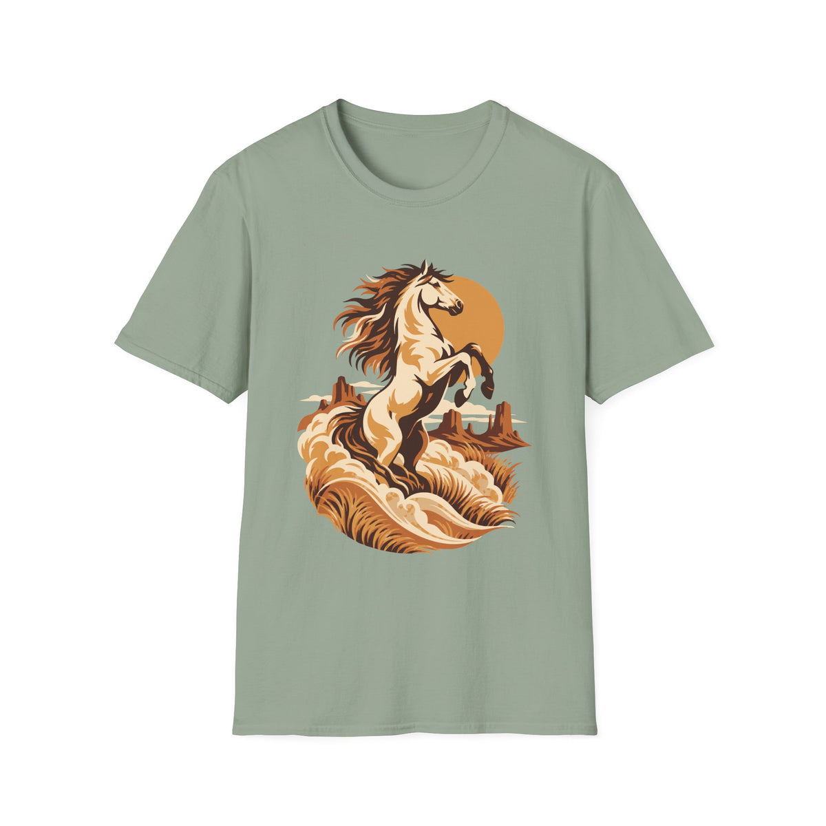 Mustang Sunset Tee – Everyday Softstyle