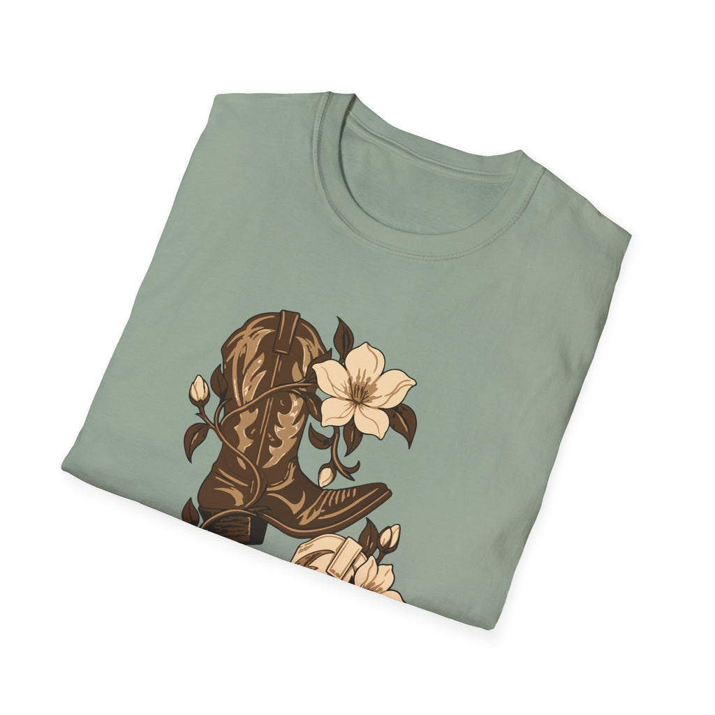 Blooming Boots Tee – Everyday Softstyle