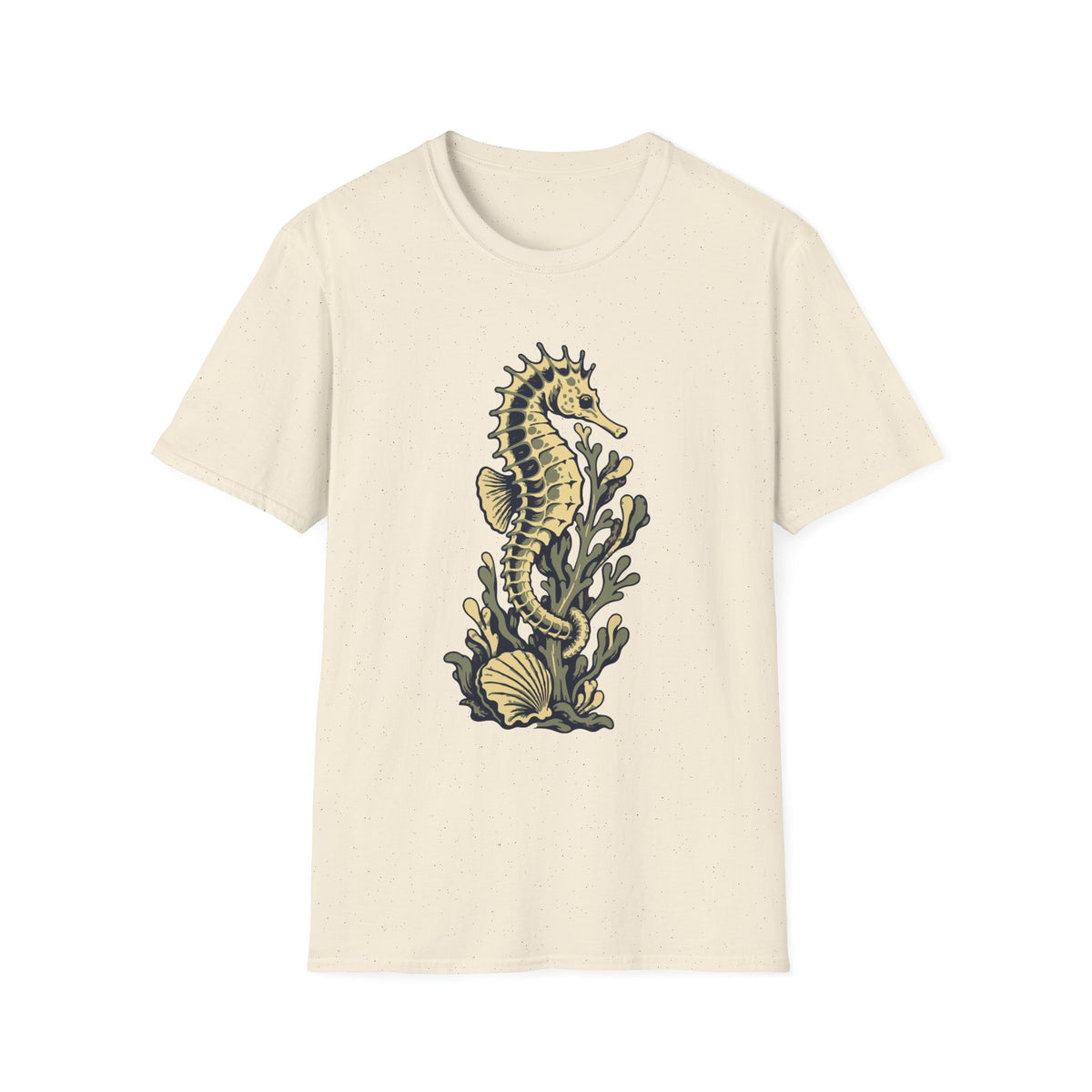 Seahorse and Kelp Tee – Everyday Softstyle