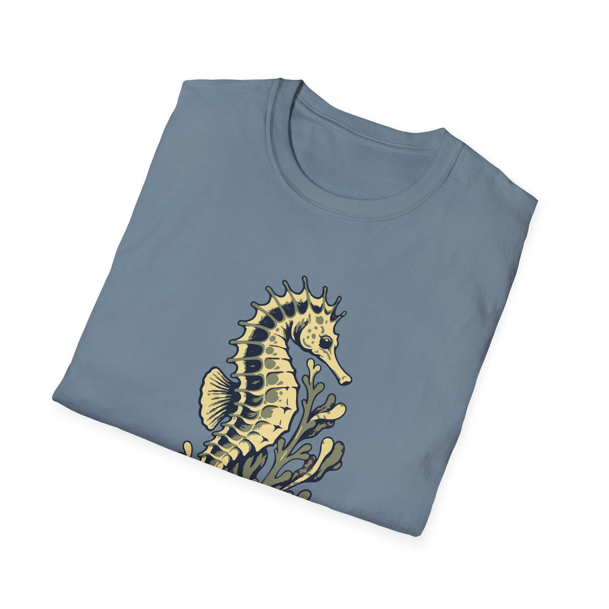 Seahorse and Kelp Tee – Everyday Softstyle
