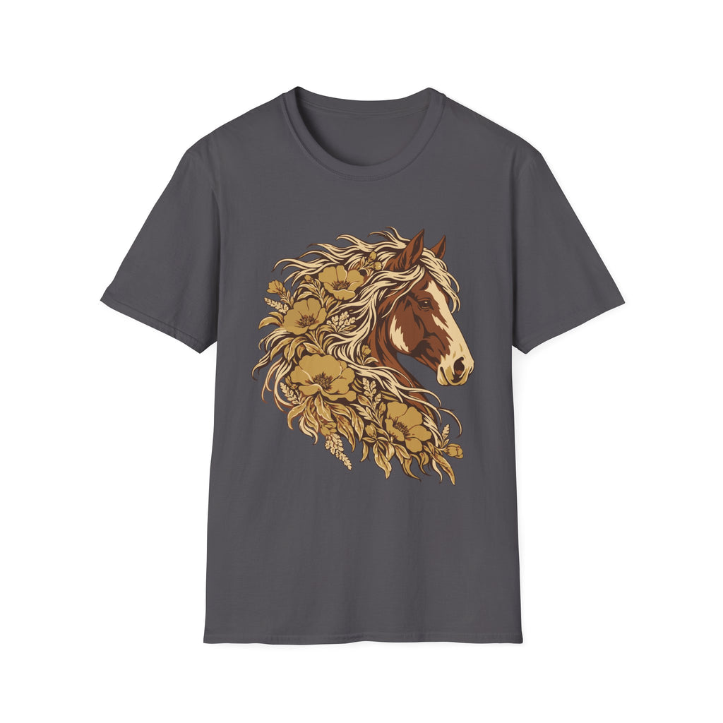 Wildflower Mane Horse Tee – Everyday Softstyle