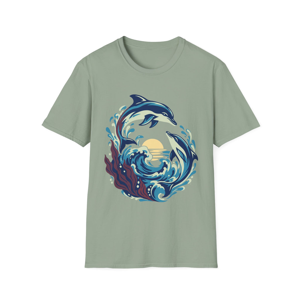 Dolphin Wave Tee – Everyday Softstyle