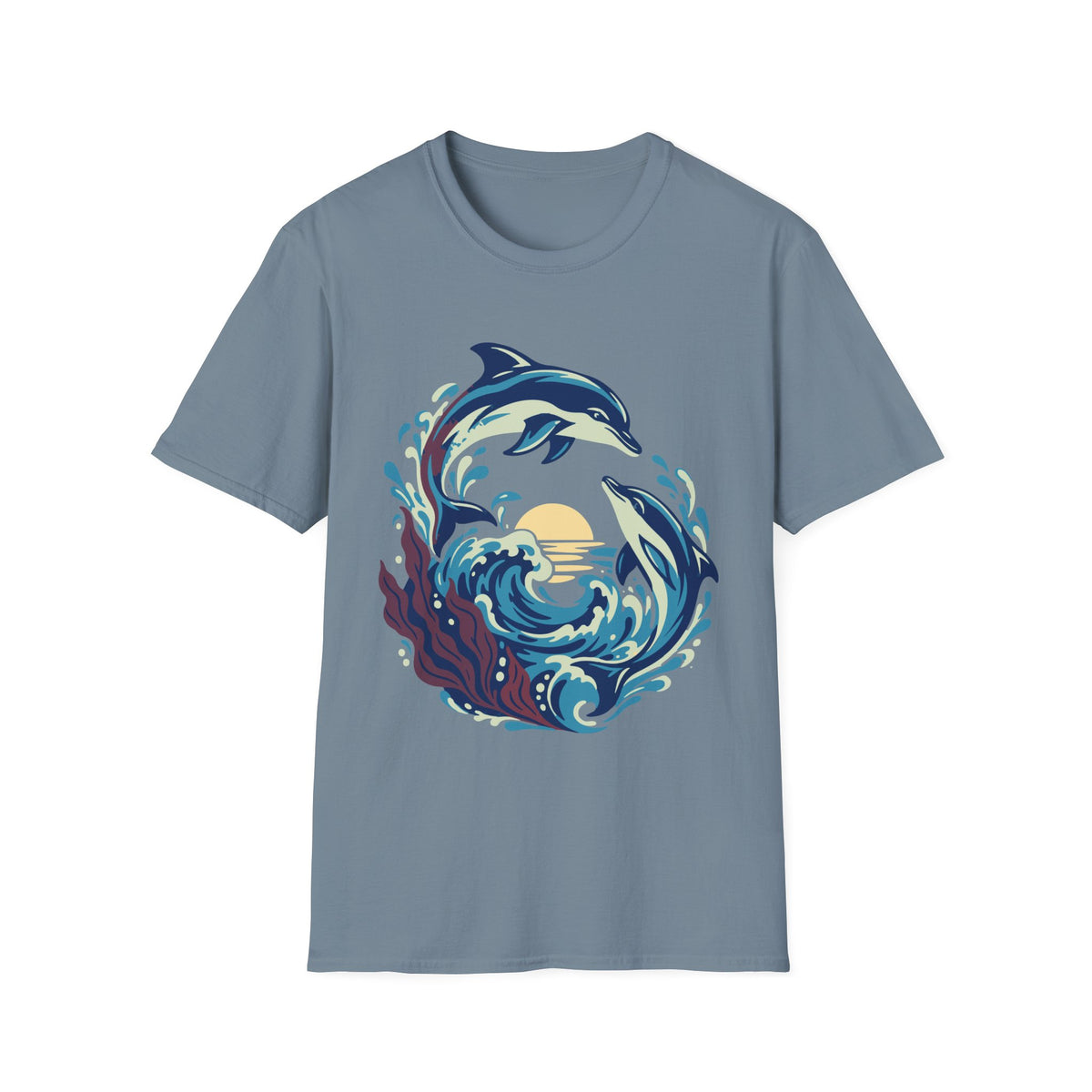 Dolphin Wave Tee – Everyday Softstyle