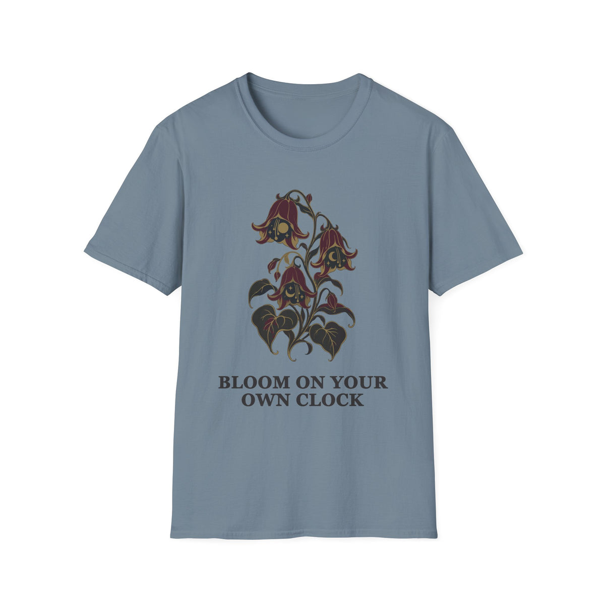 Bloom on Your Own Clock Tee – Everyday Softstyle