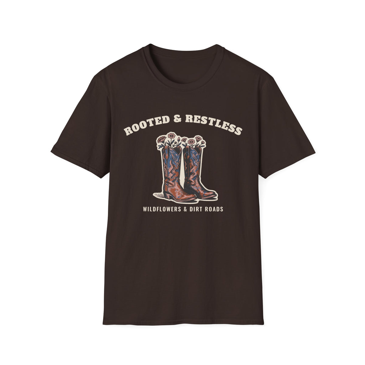 Rooted & Restless Tee – Everyday Softstyle