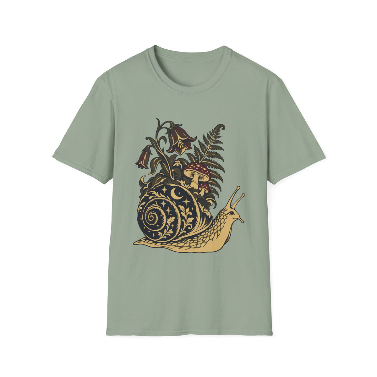 Night Garden Snail Tee – Everyday Softstyle