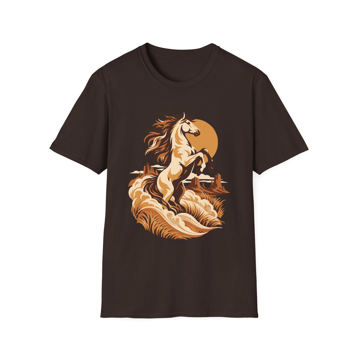 Mustang Sunset Tee – Everyday Softstyle