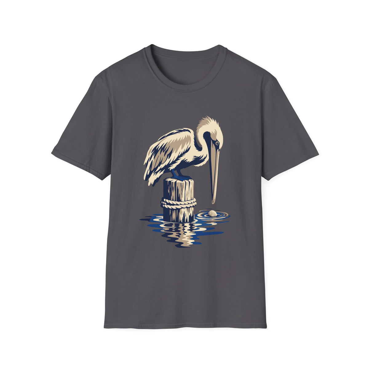 Pelican on a Piling Tee – Everyday Softstyle
