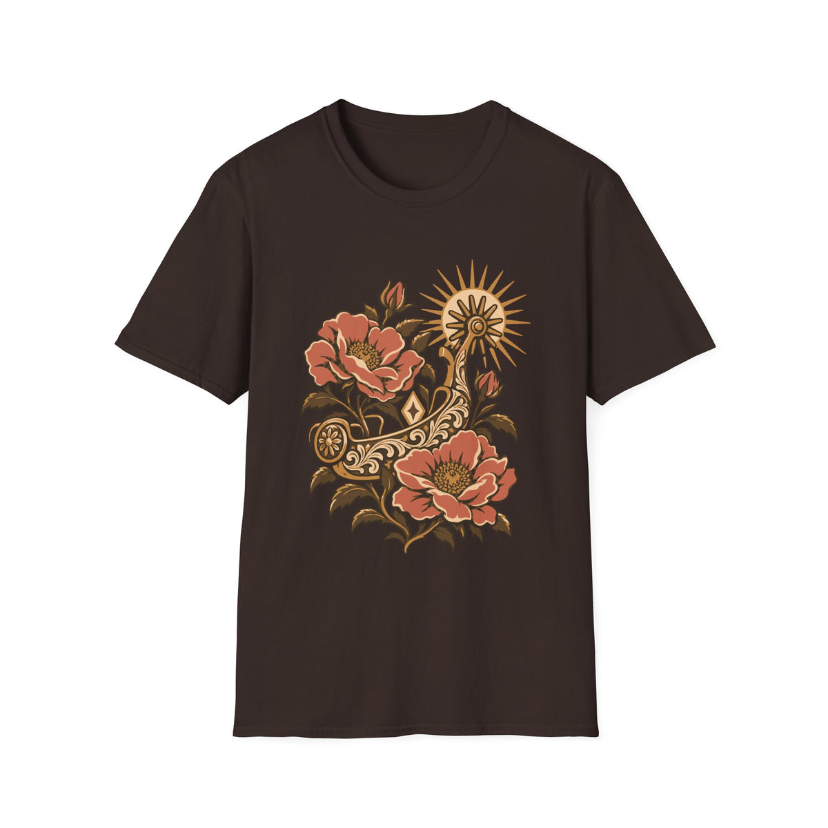 Western Rose Spur Tee – Everyday Softstyle