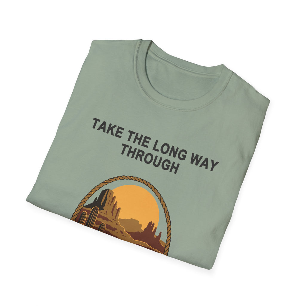 Take the Long Way Through Tee – Everyday Softstyle