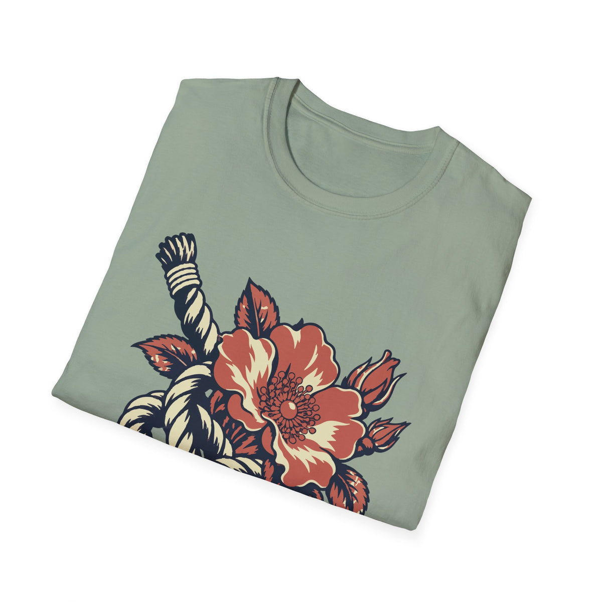 Sailor's Knot Rose Tee – Everyday Softstyle