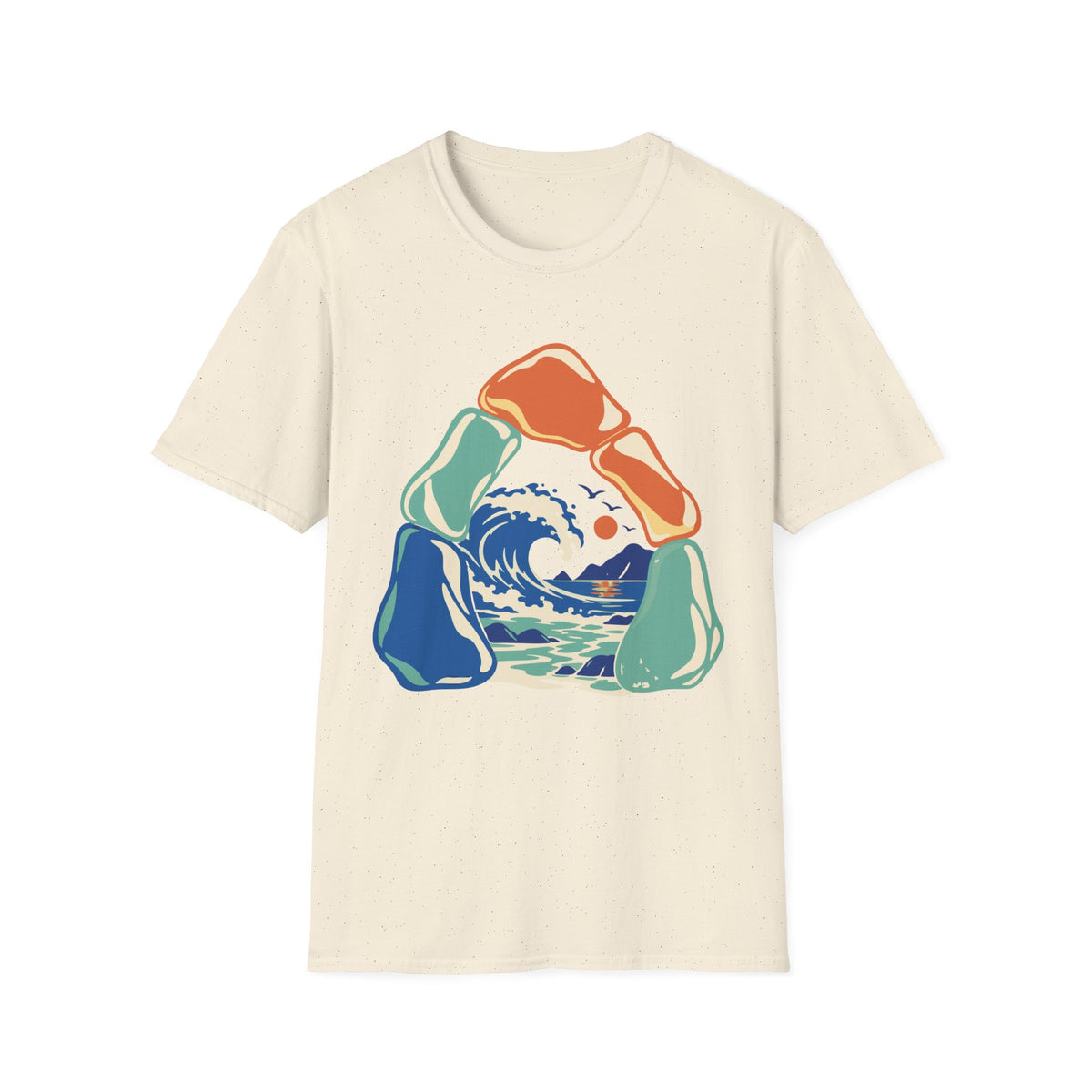 Sea Glass Wave Tee – Everyday Softstyle