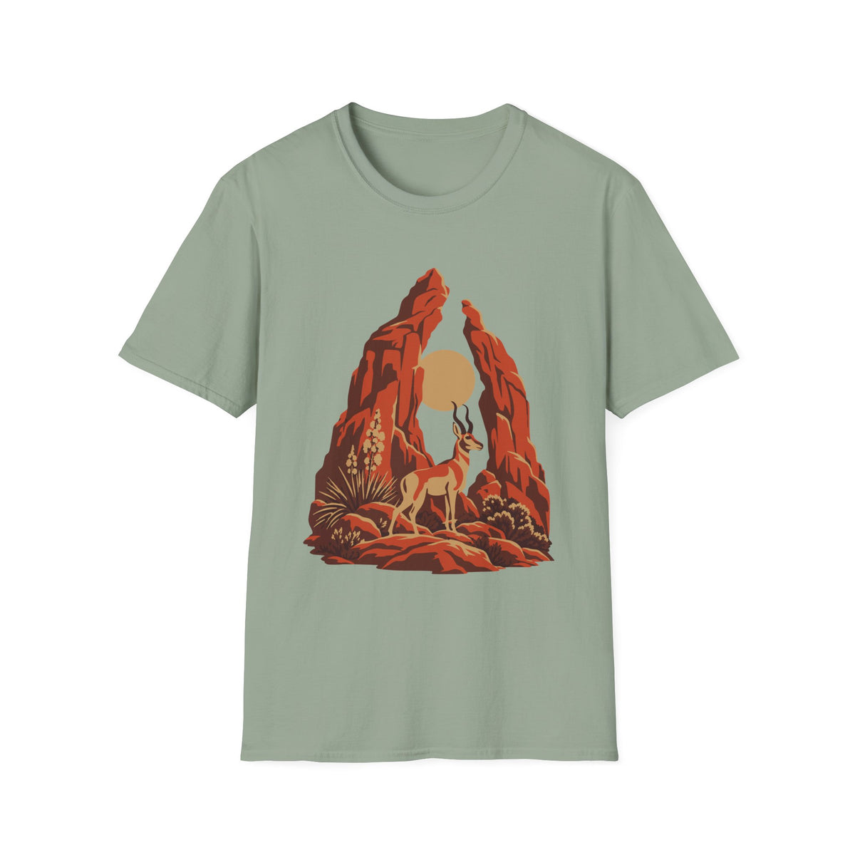 Red Rock Pronghorn Tee – Everyday Softstyle
